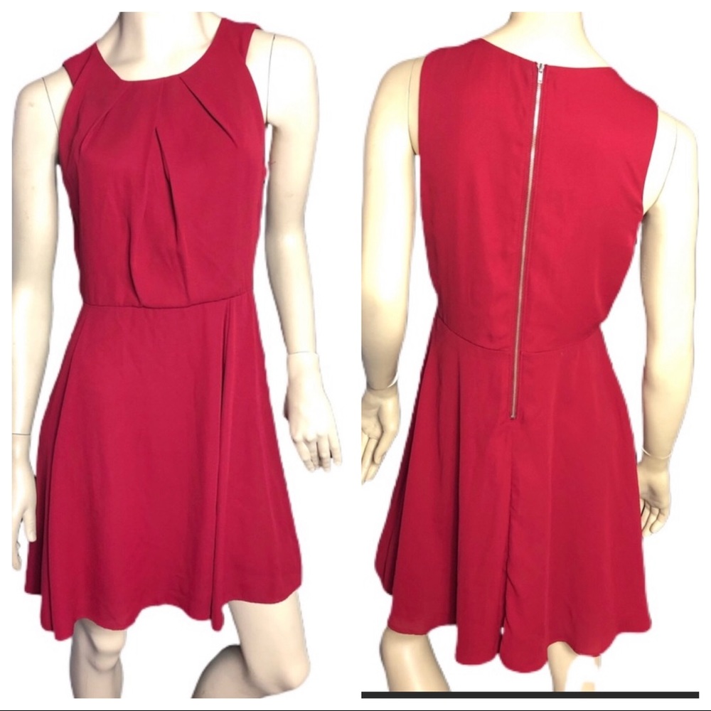 CHARMING CHARLIE RED OFFICE CASUAl DRESS